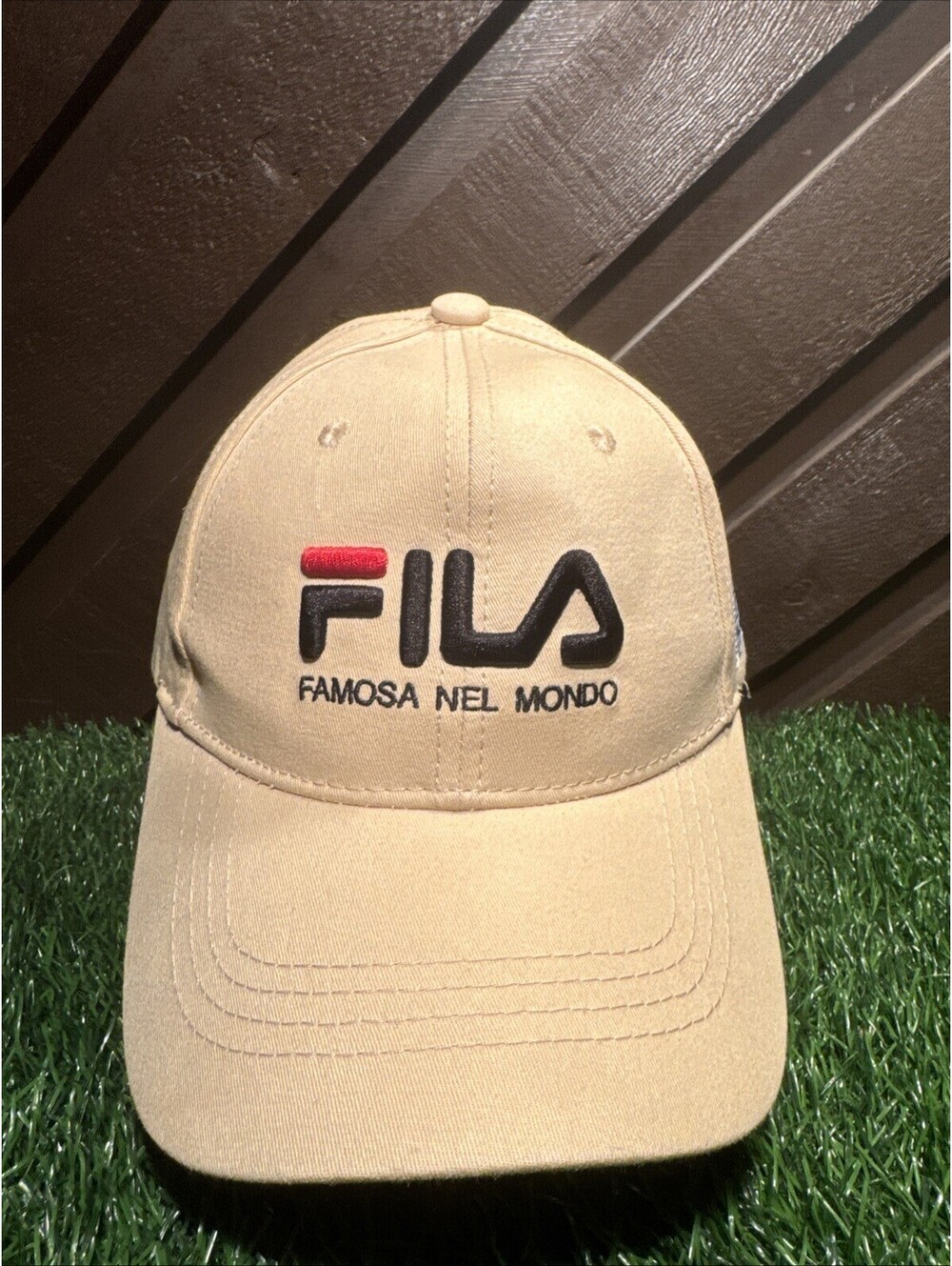 VTG Fila Famous Nel Mondo StrapBack Hat Fila Ultra Heritage Cap